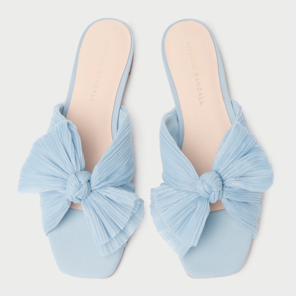 Loeffler Randall BRAND NEW Daphne Blue Bow Slide